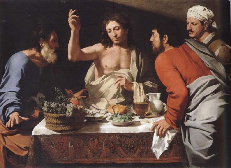 CAVAROZZI, Bartolomeo The meal in Emmaus Spain oil painting art